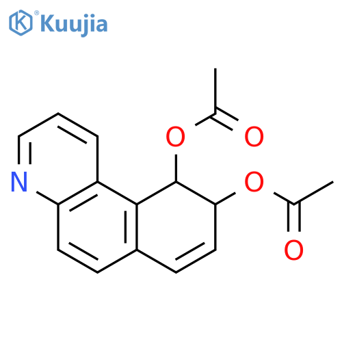 (9S,10S)-9,10-dihydrobenzo[f]quinoline-9,10-diyl diacetate structure
