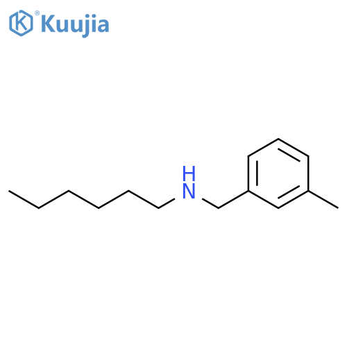 hexyl(3-methylphenyl)methylamine structure