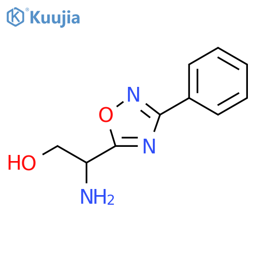 2-amino-2-(3-phenyl-1,2,4-oxadiazol-5-yl)ethan-1-ol structure