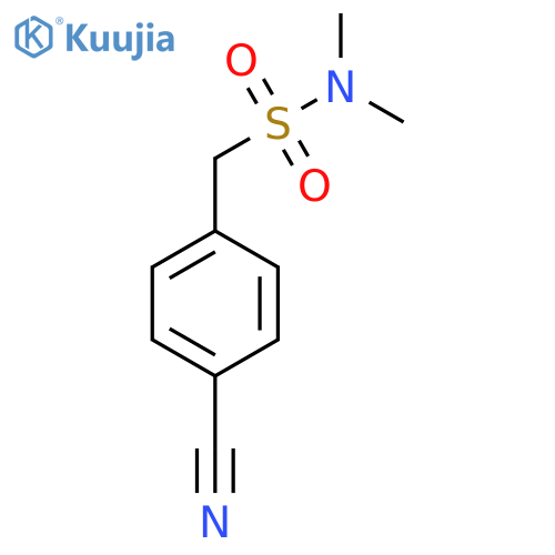 1-(4-Cyanophenyl)-N,N-dimethylmethanesulfonamide structure
