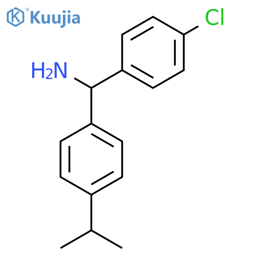 (4-Chlorophenyl)[4-(propan-2-yl)phenyl]methanamine structure