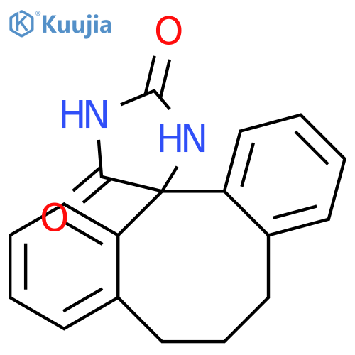 Spiro[dibenzo[a,d]cyclooctene-12(5H),4'-imidazolidine]-2',5'-dione,5,6-dihydro- structure