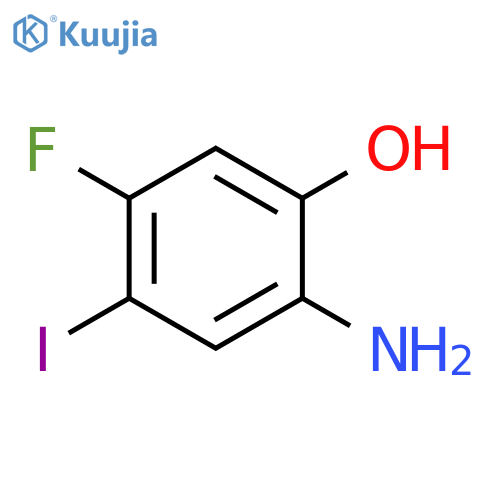 2-amino-5-fluoro-4-iodophenol structure