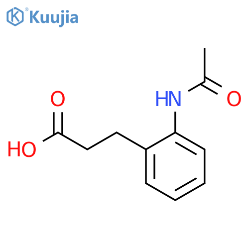3-(2-acetamidophenyl)propanoic acid structure