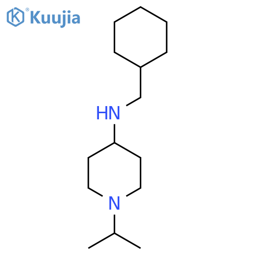 N-(Cyclohexylmethyl)-1-(propan-2-yl)piperidin-4-amine structure