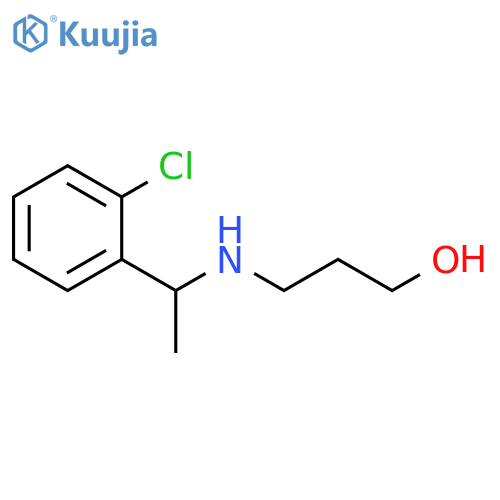 3-{1-(2-chlorophenyl)ethylamino}propan-1-ol structure
