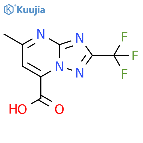 5-Methyl-2-(trifluoromethyl)-1,2,4triazolo1,5-apyrimidine-7-carboxylic Acid structure