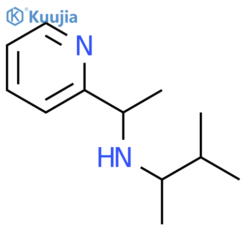 (3-methylbutan-2-yl)[1-(pyridin-2-yl)ethyl]amine structure