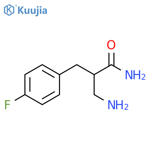 3-Amino-2-(4-fluorophenyl)methylpropanamide structure