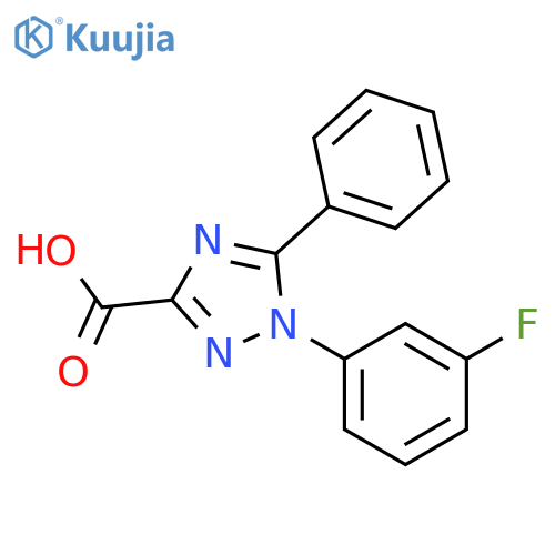 1H-1,2,4-Triazole-3-carboxylic acid, 1-(3-fluorophenyl)-5-phenyl- structure