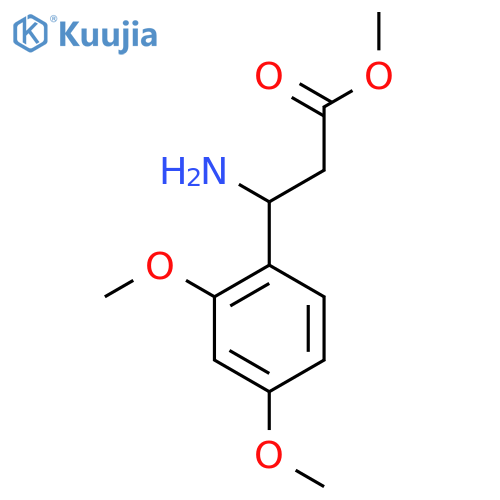 Methyl 3-amino-3-(2,4-dimethoxyphenyl)propanoate structure