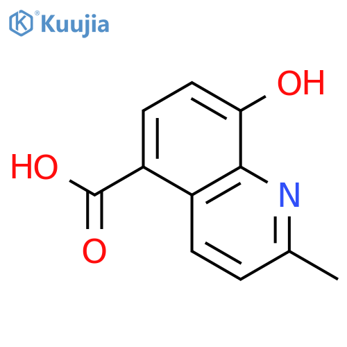 5-Quinolinecarboxylic acid, 8-hydroxy-2-methyl- structure