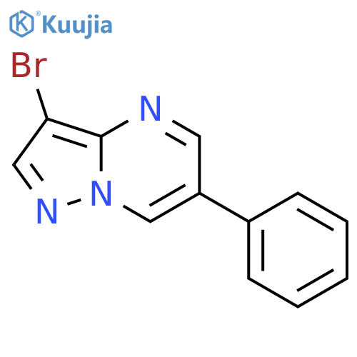 3-Bromo-6-phenylpyrazolo1,5-apyrimidine structure