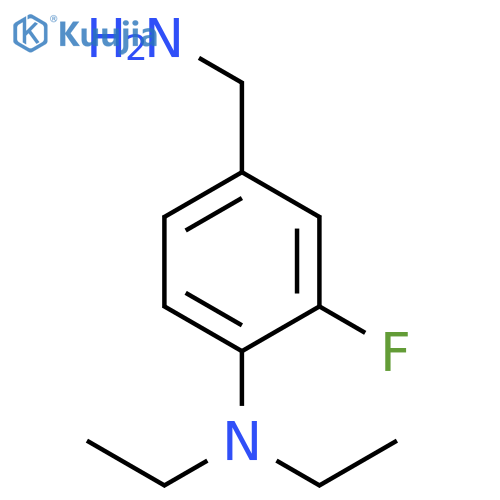 4-(aminomethyl)-N,N-diethyl-2-fluoroaniline structure