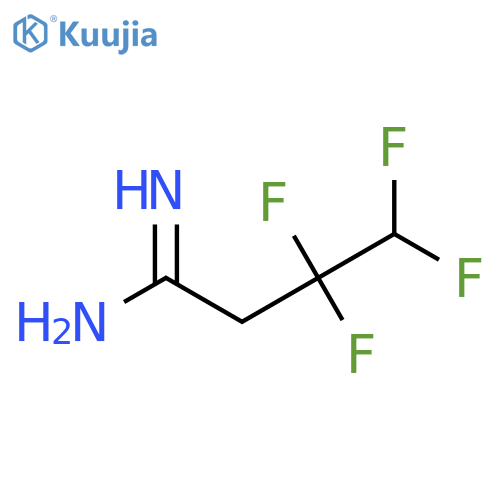 3,3,4,4-tetrafluorobutanimidamide structure