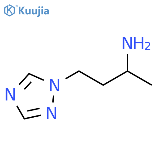 4-(1H-1,2,4-triazol-1-yl)butan-2-amine structure
