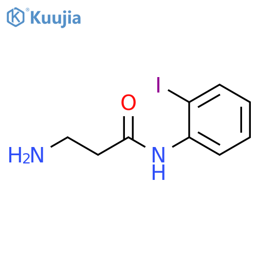 Propanamide, 3-amino-N-(2-iodophenyl)- structure