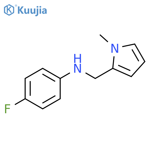 4-fluoro-N-(1-methyl-1H-pyrrol-2-yl)methylaniline structure