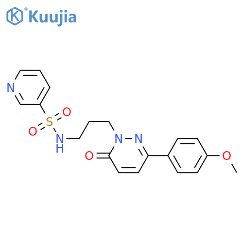 N-{3-[3-(4-methoxyphenyl)-6-oxo-1,6-dihydropyridazin-1-yl]propyl}pyridine-3-sulfonamide structure