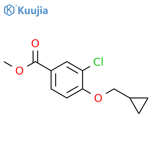 Methyl3-Chloro-4-(cyclopropylmethoxy)benzoate structure