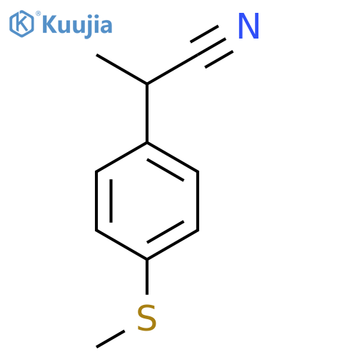 2-4-(methylsulfanyl)phenylpropanenitrile structure