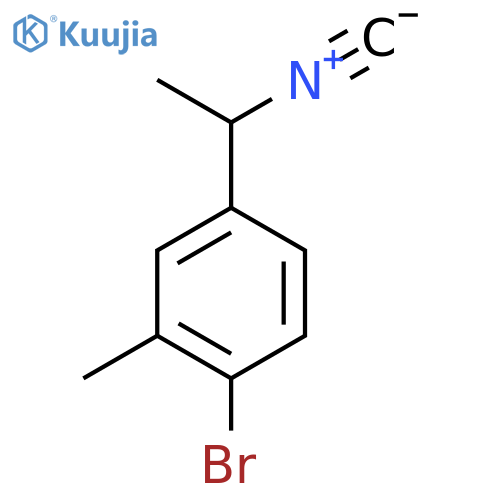 1-bromo-4-(1-isocyanoethyl)-2-methylbenzene structure
