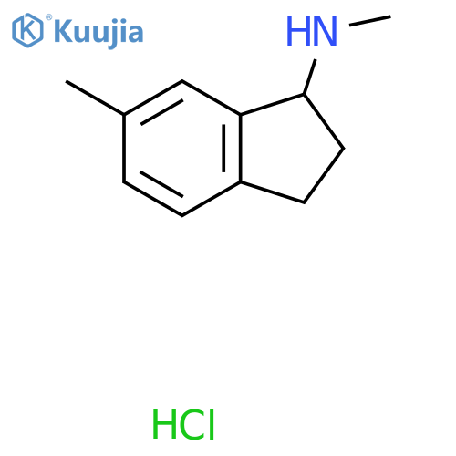 N,6-dimethyl-2,3-dihydro-1H-inden-1-amine hydrochloride structure