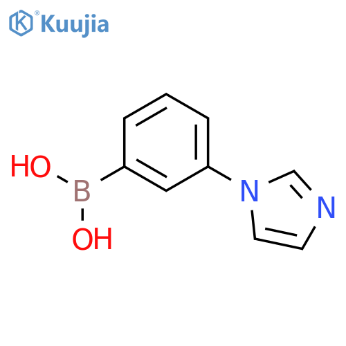 (3-(1H-Imidazol-1-yl)phenyl)boronic acid structure