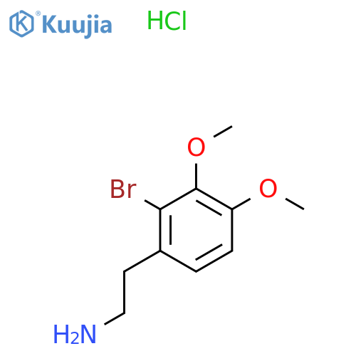 2-(2-bromo-3,4-dimethoxyphenyl)ethan-1-amine hydrochloride structure