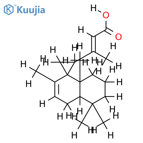 5beta,9beta,10alpha,12beta-9,12-cyclo-7,13E-labdadien-15-oic acid structure