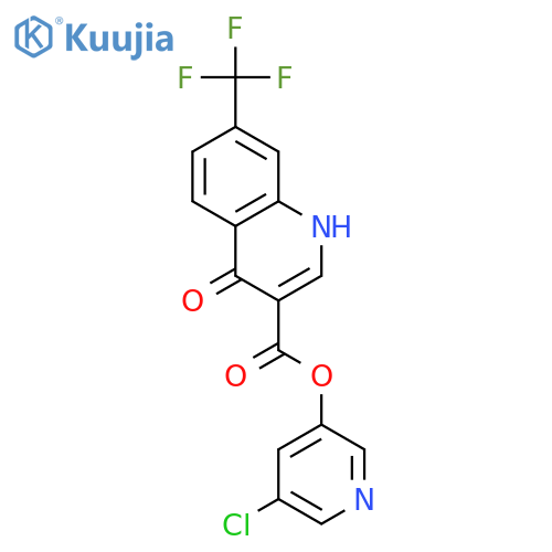 5-Chloropyridin-3-yl 4-hydroxy-7-(trifluoromethyl)quinoline-3-carboxylate structure