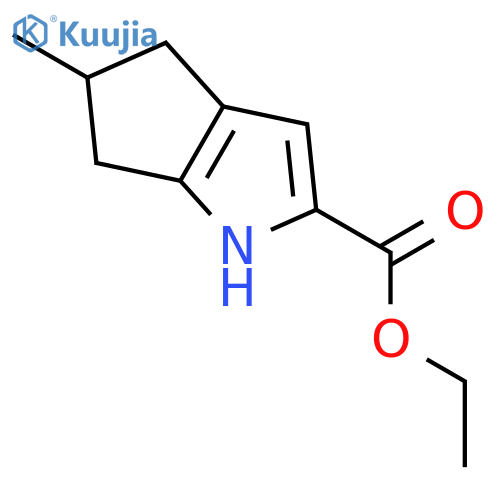 ethyl 5-methyl-1H,4H,5H,6H-cyclopentabpyrrole-2-carboxylate structure