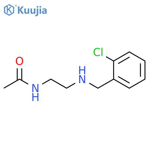 N-(2-{(2-chlorophenyl)methylamino}ethyl)acetamide structure