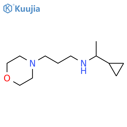 (1-cyclopropylethyl)[3-(morpholin-4-yl)propyl]amine structure