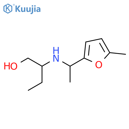 2-{1-(5-methylfuran-2-yl)ethylamino}butan-1-ol structure