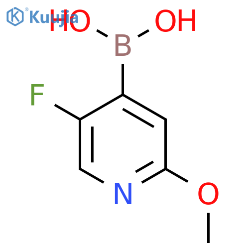 (5-fluoro-2-methoxypyridin-4-yl)boronic acid structure