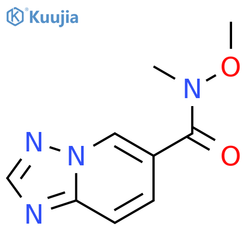 N-Methoxy-N-methyl-[1,2,4]triazolo[1,5-a]pyridine-6-carboxamide structure