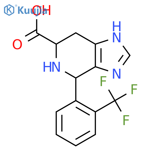 4-[2-(Trifluoromethyl)phenyl]-3H,4H,5H,6H,7H-imidazo[4,5-c]pyridine-6-carboxylic acid structure