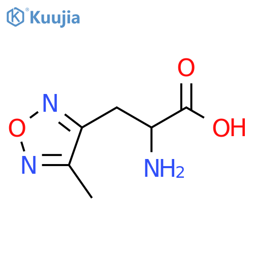 1,2,5-Oxadiazole-3-propanoic acid, α-amino-4-methyl- structure