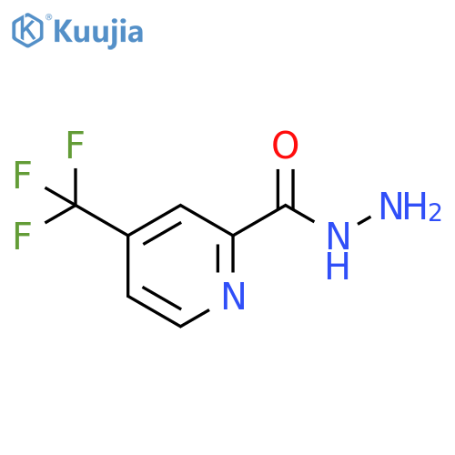 4-Trifluoromethyl-pyridine-2-carboxylic acid hydrazide structure