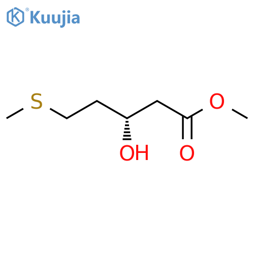 methyl (3S)-3-hydroxy-5-(methylsulfanyl)pentanoate structure