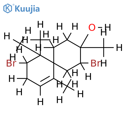 (4S,6R,8R,9R)-4,8-dibromo-1,5,5,9-tetramethylspiro-undec-1-en-9-ol structure