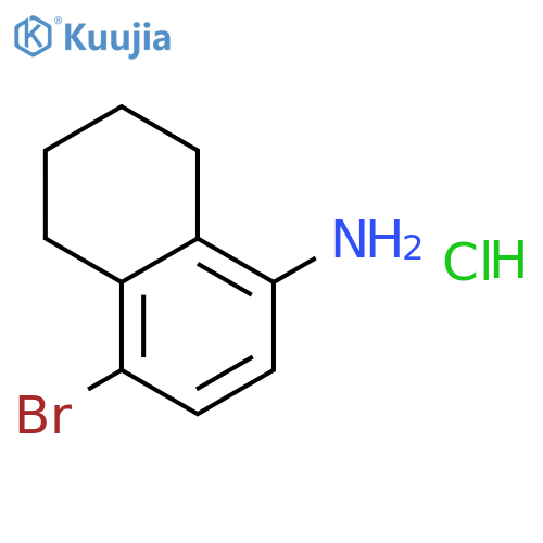 1-Naphthalenamine,4-bromo-5,6,7,8-tetrahydro-, hydrochloride (1:1) structure