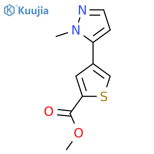 Methyl 4-(1-methyl-1H-pyrazol-5-yl)thiophene-2-carboxylate structure