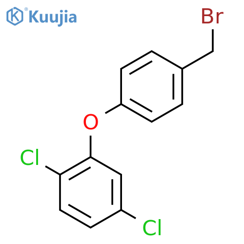 2-4-(bromomethyl)phenoxy-1,4-dichlorobenzene structure