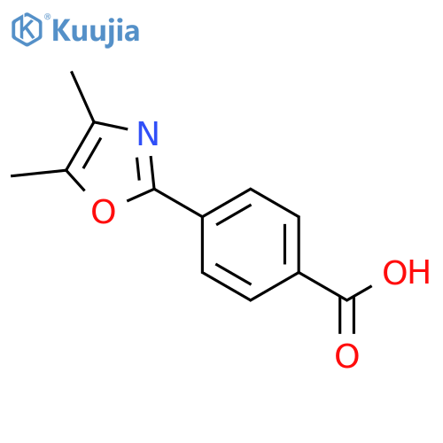 4-(4,5-dimethyl-1,3-oxazol-2-yl)benzoic Acid structure