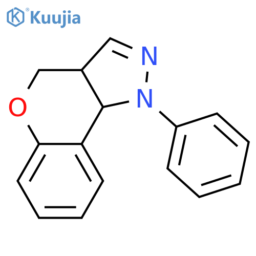 1-phenyl-4,9b-dihydro-3aH-chromeno[4,3-c]pyrazole structure