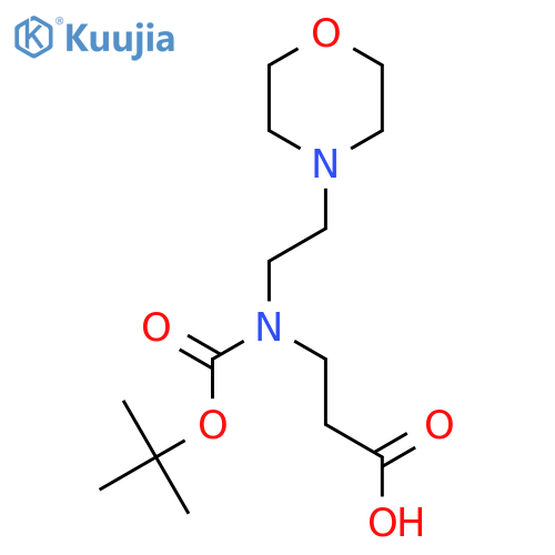 3-{[(t-Butoxy)carbonyl][2-(morpholin-4-yl)ethyl]amino}propanoic acid structure