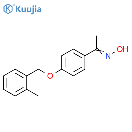 N-(1-{4-(2-Methylphenyl)methoxyphenyl}ethylidene)hydroxylamine structure