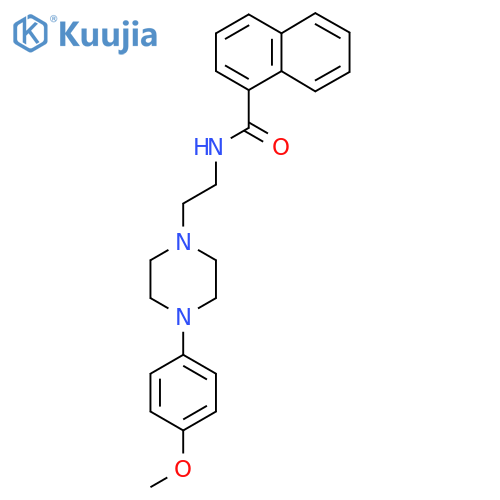 N-{2-[4-(4-methoxyphenyl)piperazin-1-yl]ethyl}naphthalene-1-carboxamide structure